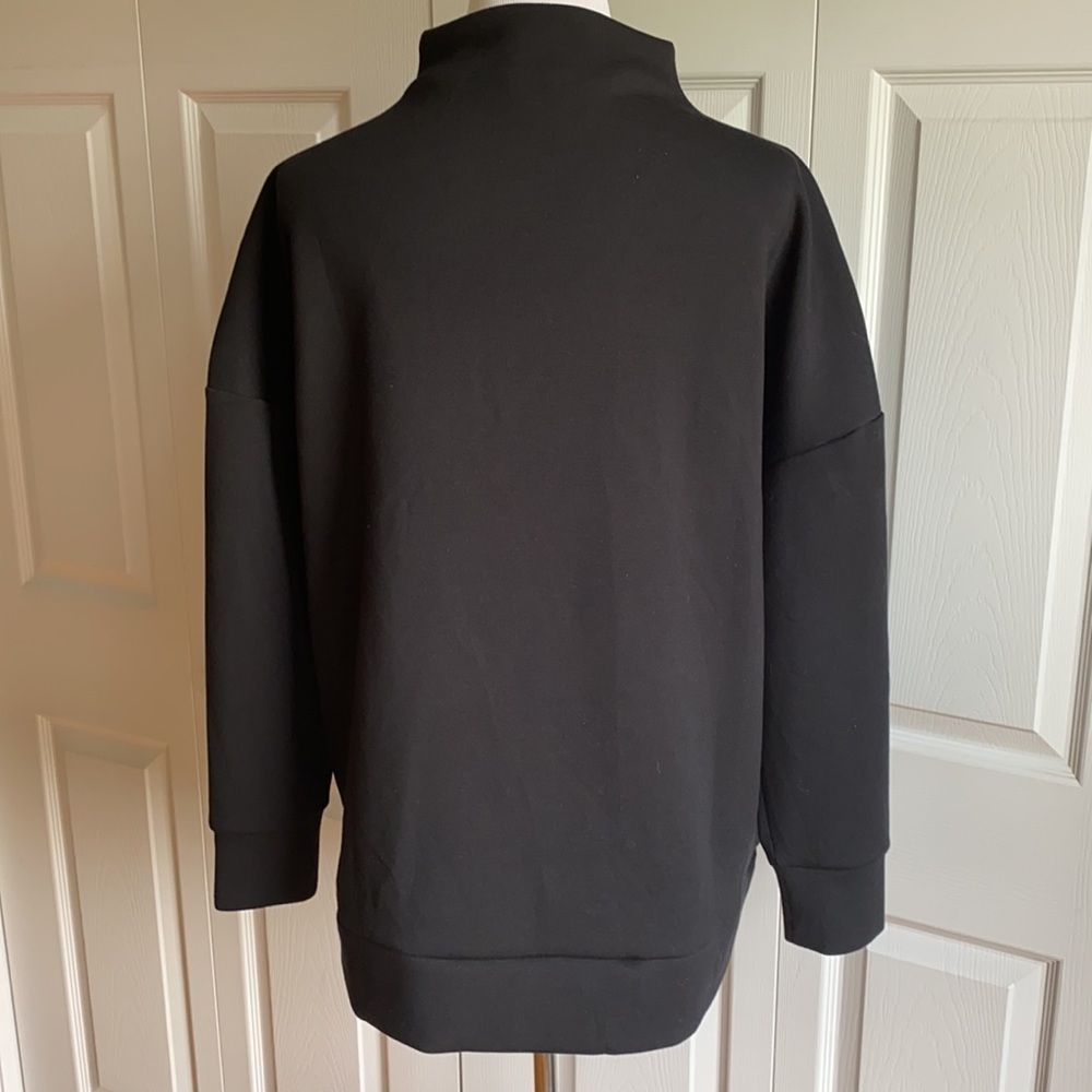 MPG Black Side-Slit Expressive Mock Neck Sz XL - Picture 6 of 11